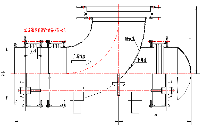WP彎管壓力平衡性膨脹節(jié)結(jié)構(gòu)